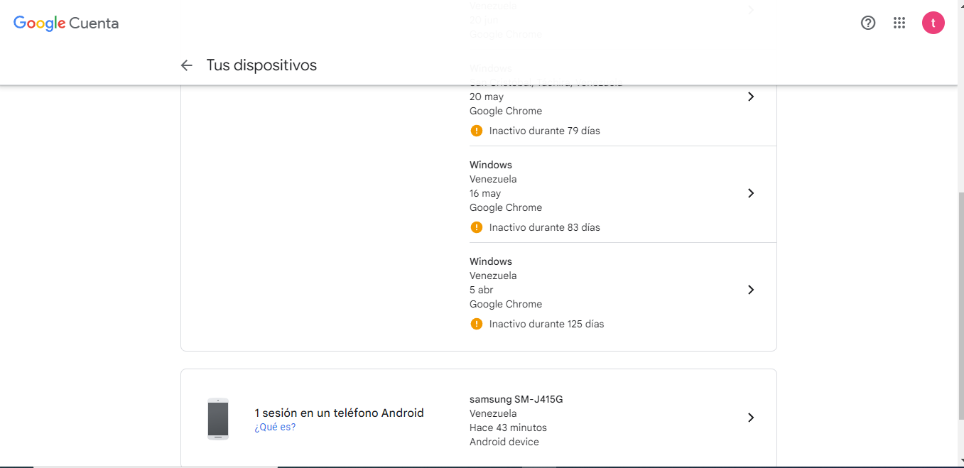 Ingresa a la página de dispositivos de Google Ingresa a la página de dispositivos de Google