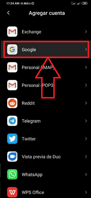 Pulsa sobre Google Pulsa sobre Google