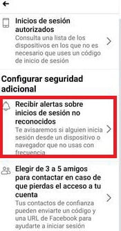 Recibe alertas sobre inicios de sesión no reconocidos (o sospechosos)