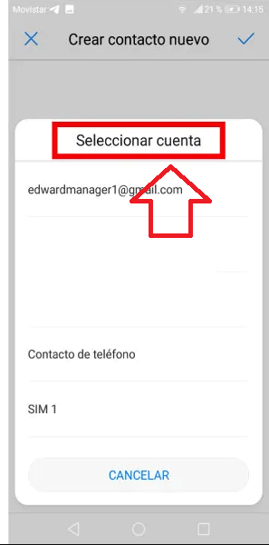 Selecciona tu Gmail