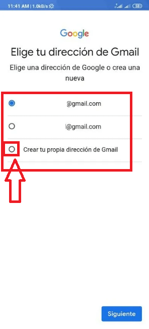 Selecciona tu dirección de correo electrónico Selecciona tu dirección de correo electrónico