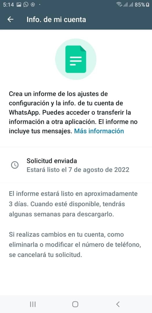 Solicitud procesada Solicitud procesada