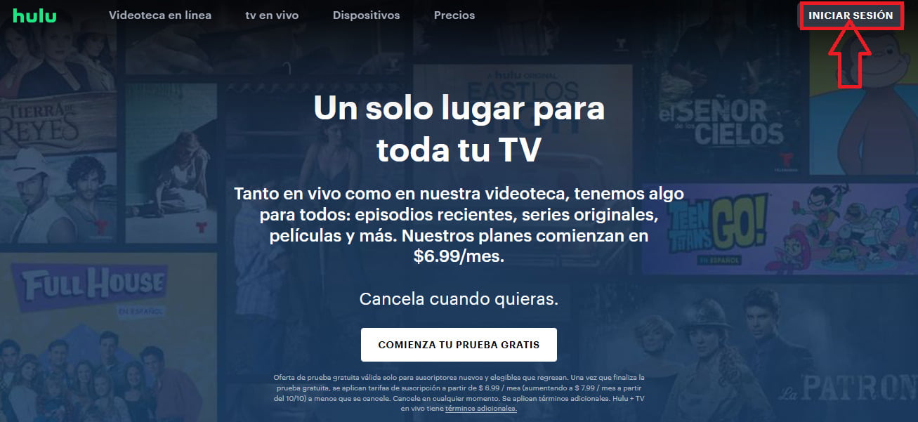Inicia sesión en Hulu Inicia sesión en Hulu