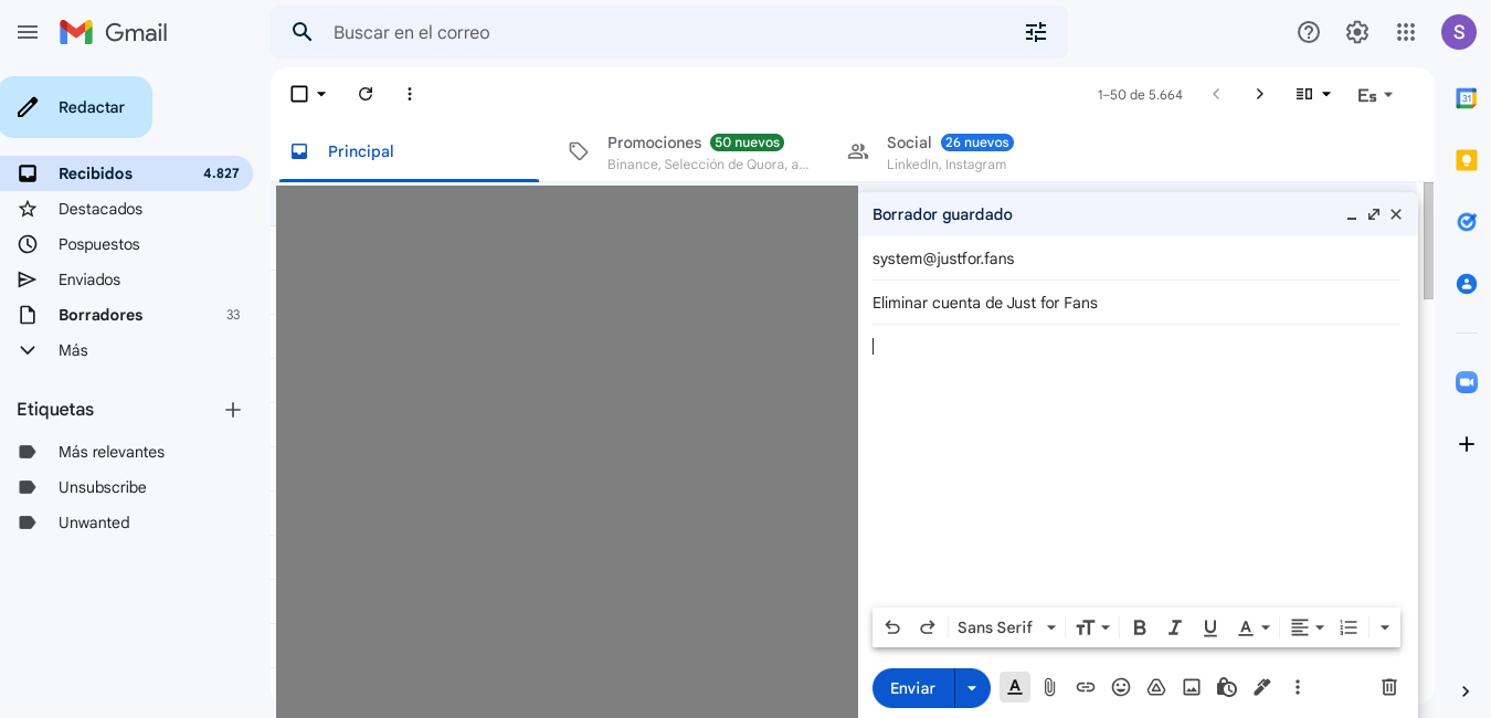 Abre tu correo electrónico
