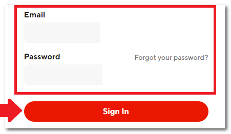 Entra al sitio web de DoorDash
