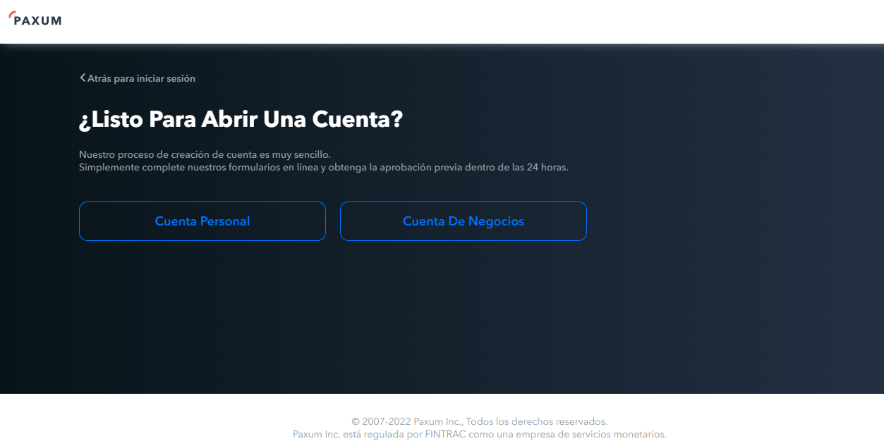 Pasos para cerrar una cuenta de Paxum