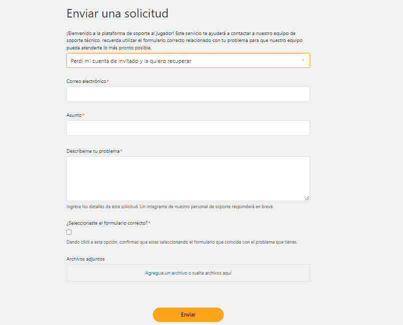 Rellena el formulario Rellena el formulario