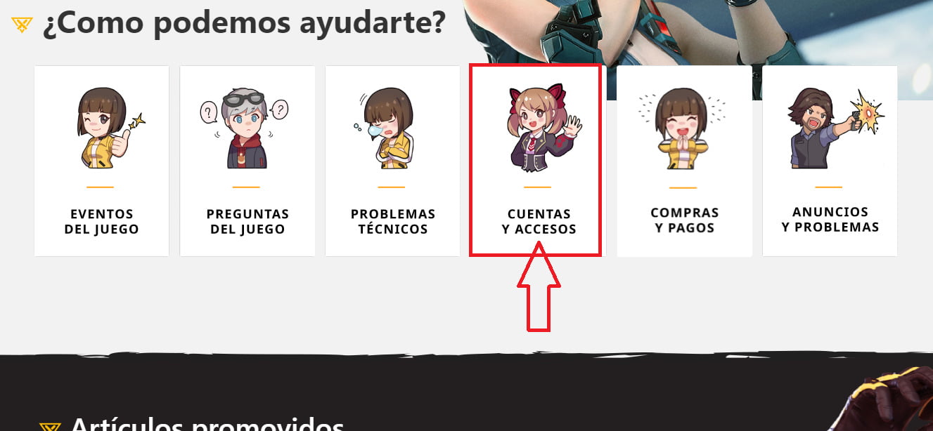 Selecciona Cuentas y Accesos Selecciona Cuentas y Accesos