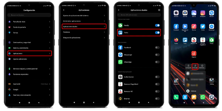¿Cómo configurar aplicaciones duales en móviles Xiaomi, Redmi y Poco? Truco