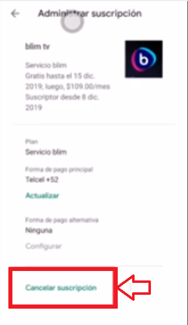 Cancela la suscripción Cancela la suscripción