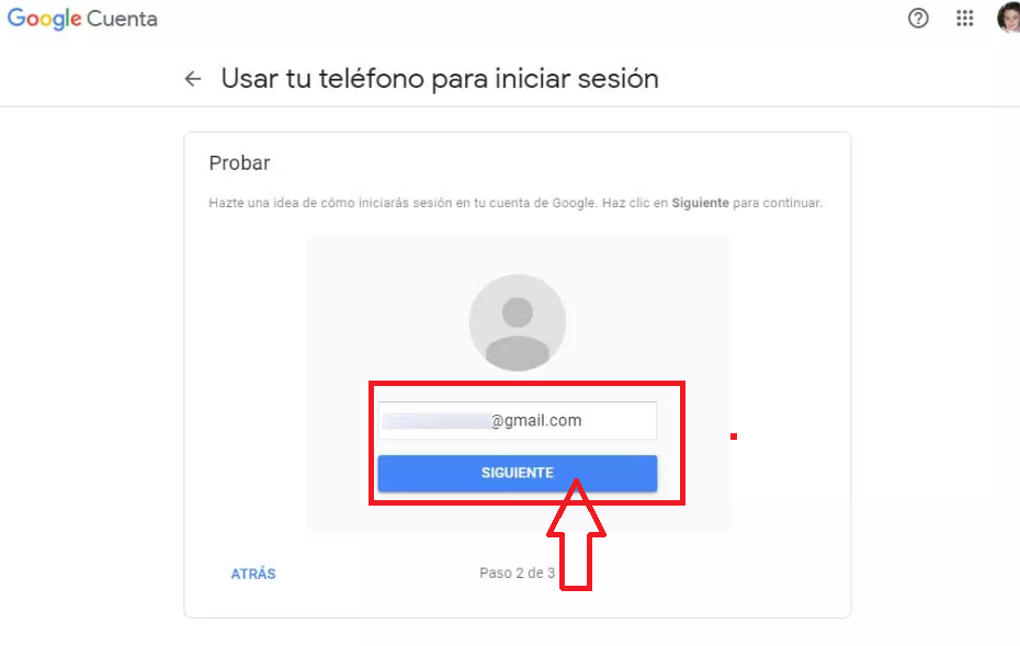 Confirma el inicio de sesión