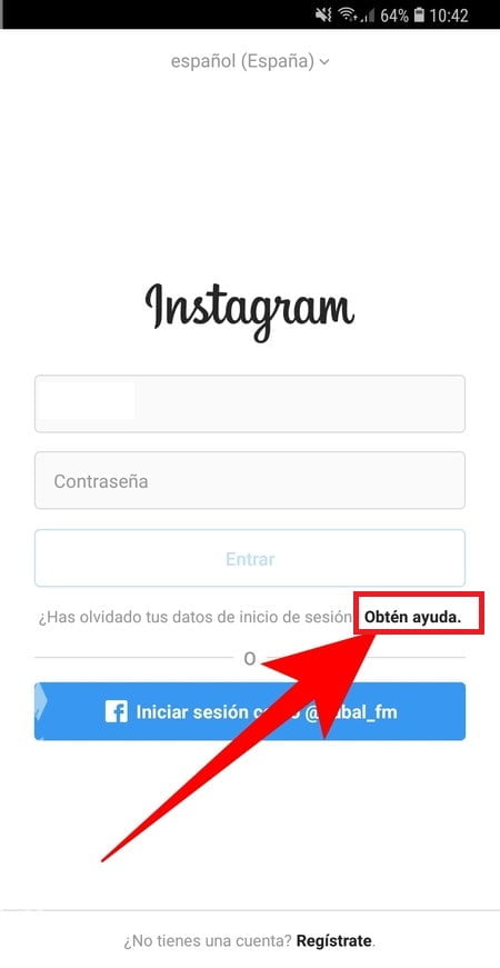 Contactar al soporte técnico de Instagram