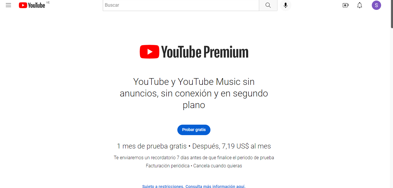 Inicia sesión en YouTube Premium