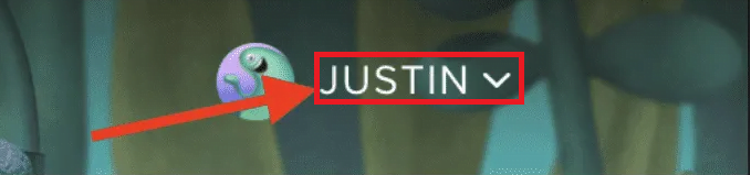 Pulsa sobre tu nombre de usuario