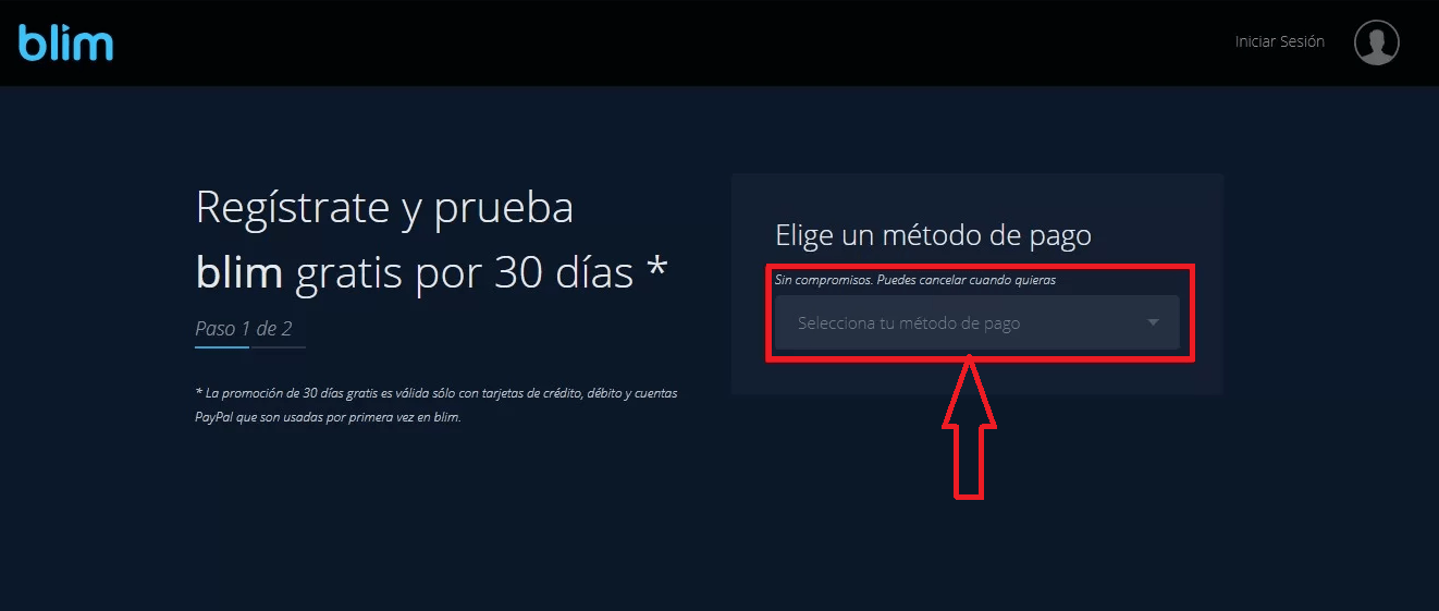 Selecciona el método de pago Selecciona el método de pago