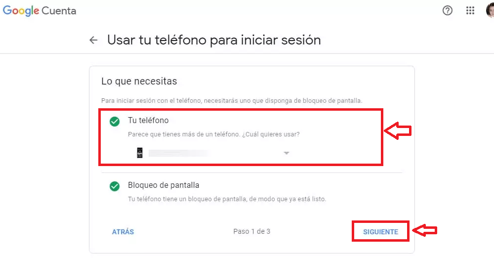 Selecciona el móvil