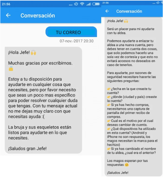 Toma una captura de pantalla mostrando que desconectaste la vinculación