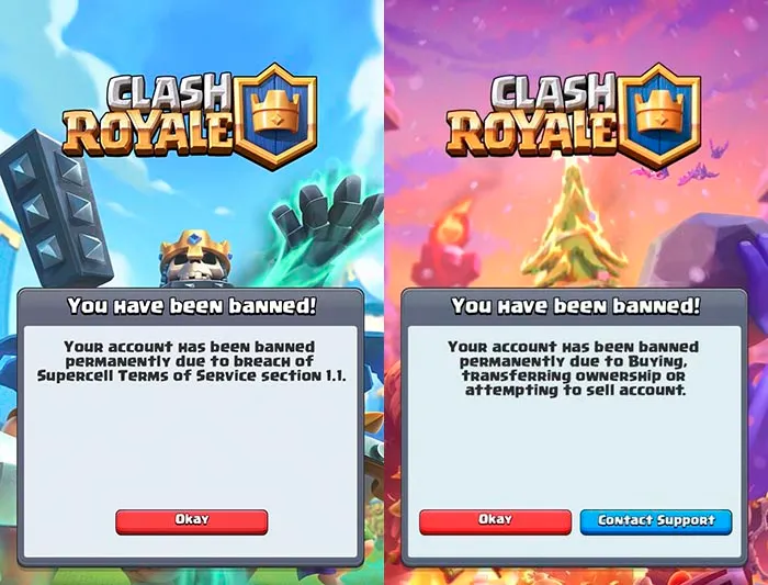 ¿Cómo puedo recuperar una cuenta que ha sido baneada de Clash Royale?
