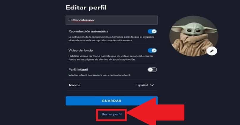 Cómo borrar perfiles en una cuenta de Disney+