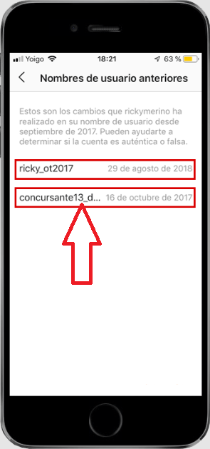 Descubre los nombres usados anteriormente