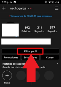 Edita el perfil