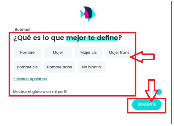 Indica que te define Indica que te define