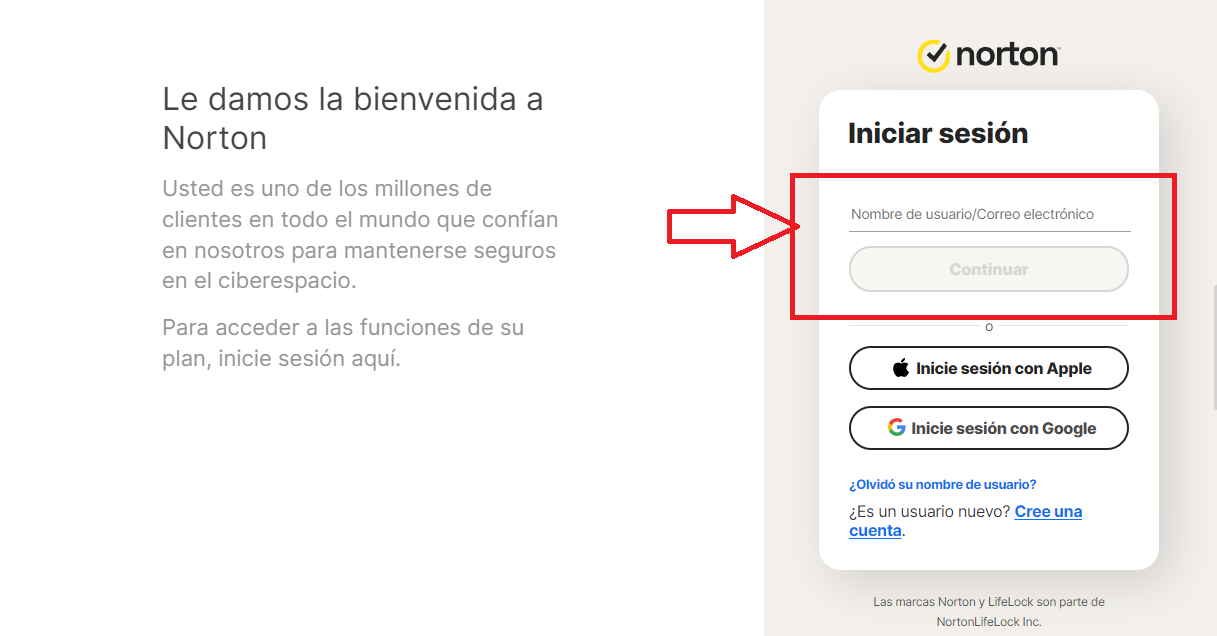 Ingresa tu correo electrónico o usuario