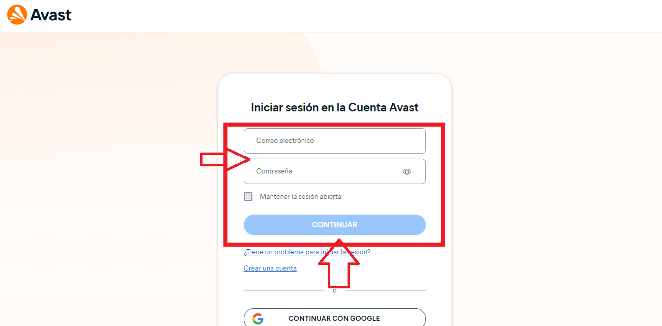 Ingresa tus datos de inicio de sesión Ingresa tus datos de inicio de sesión