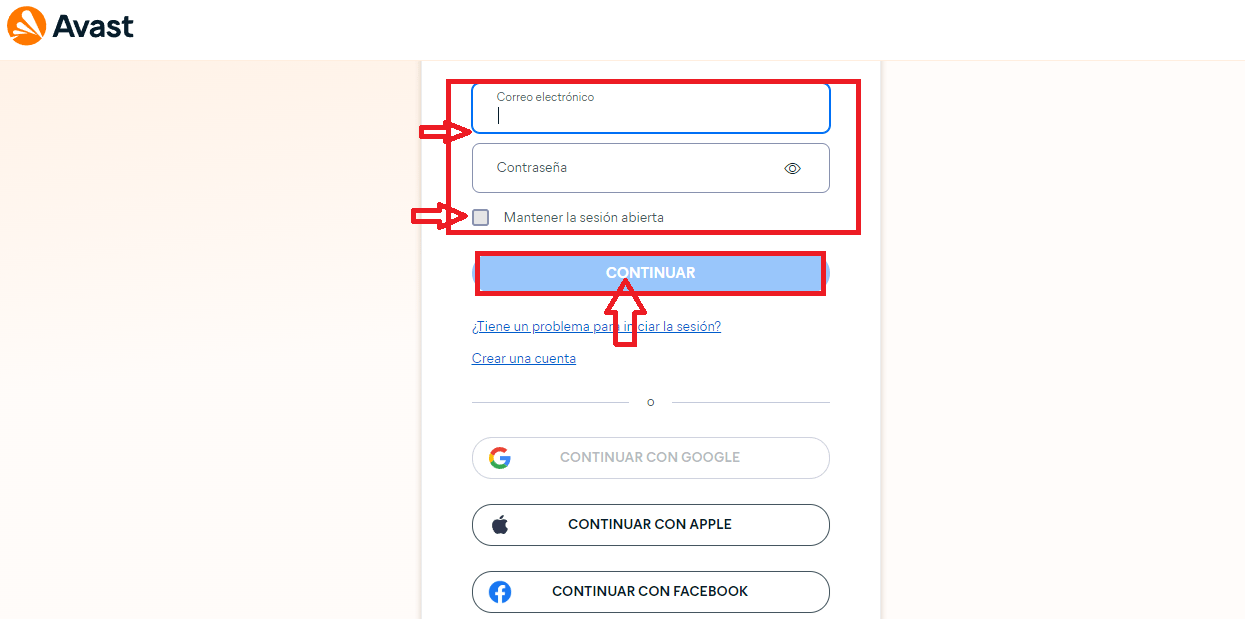 Ingresa tus datos de inicio de sesión Ingresa tus datos de inicio de sesión