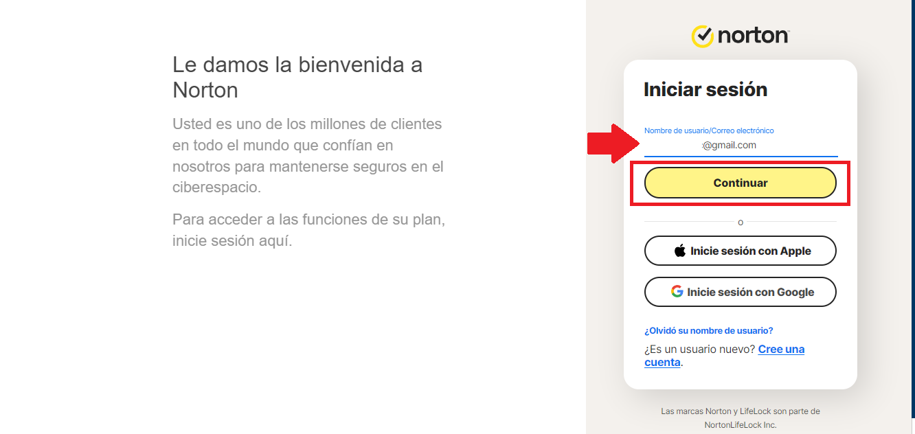 Introduce tu dirección de correo electrónico asociada Introduce tu dirección de correo electrónico asociada