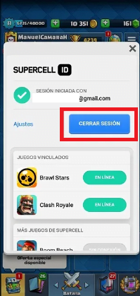 Presiona el botón de “Cerrar sesión”