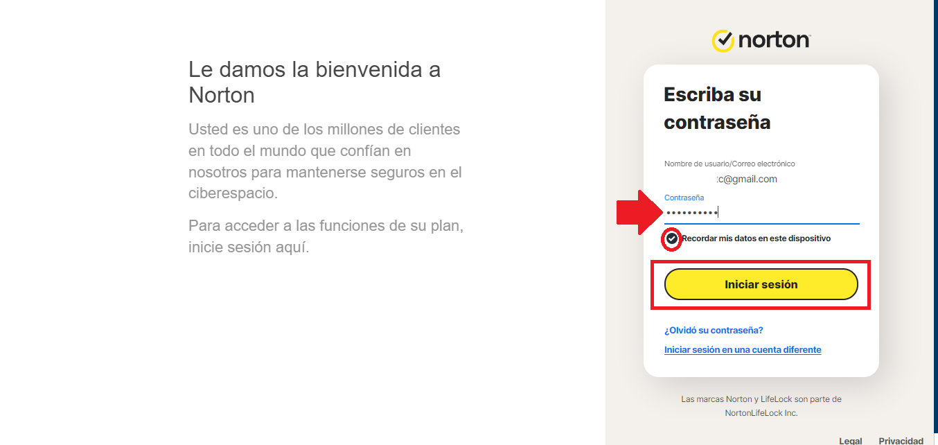 Presiona el botón de “Iniciar sesión” Presiona el botón de “Iniciar sesión”