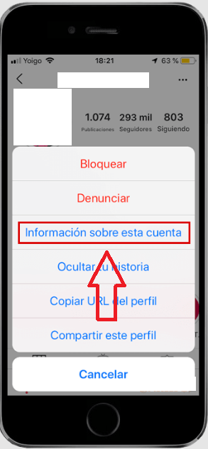 Solicita información de la cuenta