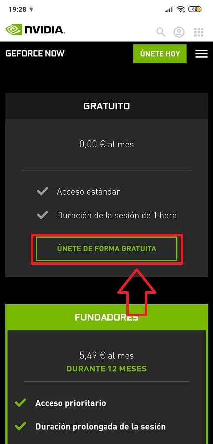 Elige el tipo de cuenta que deseas crear
