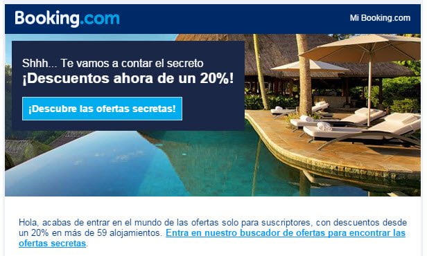 Los tipos de ofertas y promociones en Booking