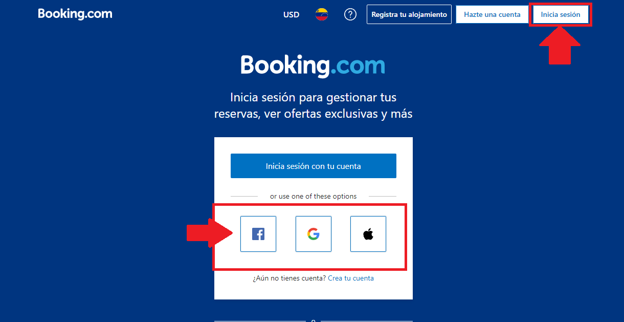 Selecciona iniciar sesión