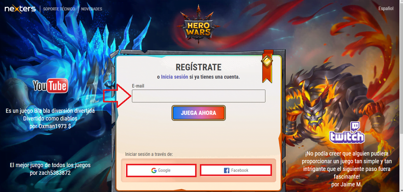 Coloca la dirección de email a asociar