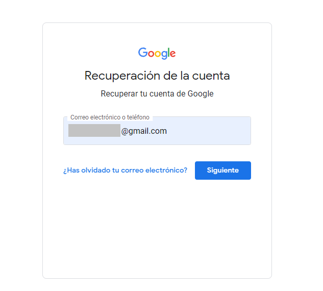 Cómo recuperar una cuenta de Google borrada recientemente