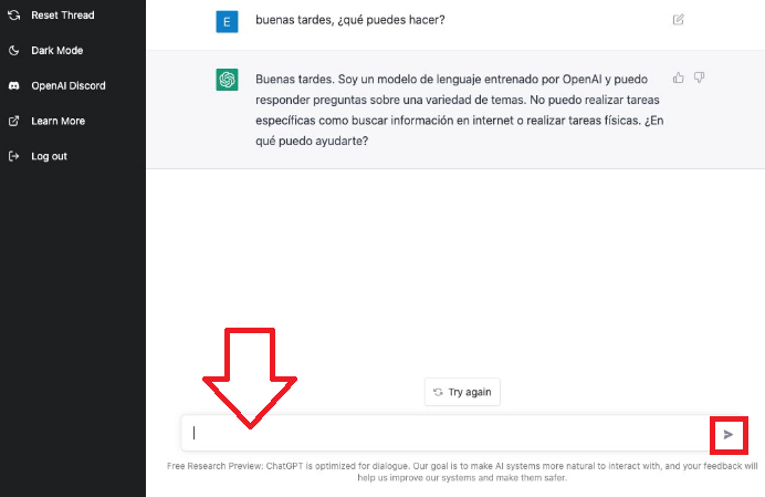 Introduce tu consulta en la barra de texto Introduce tu consulta en la barra de texto
