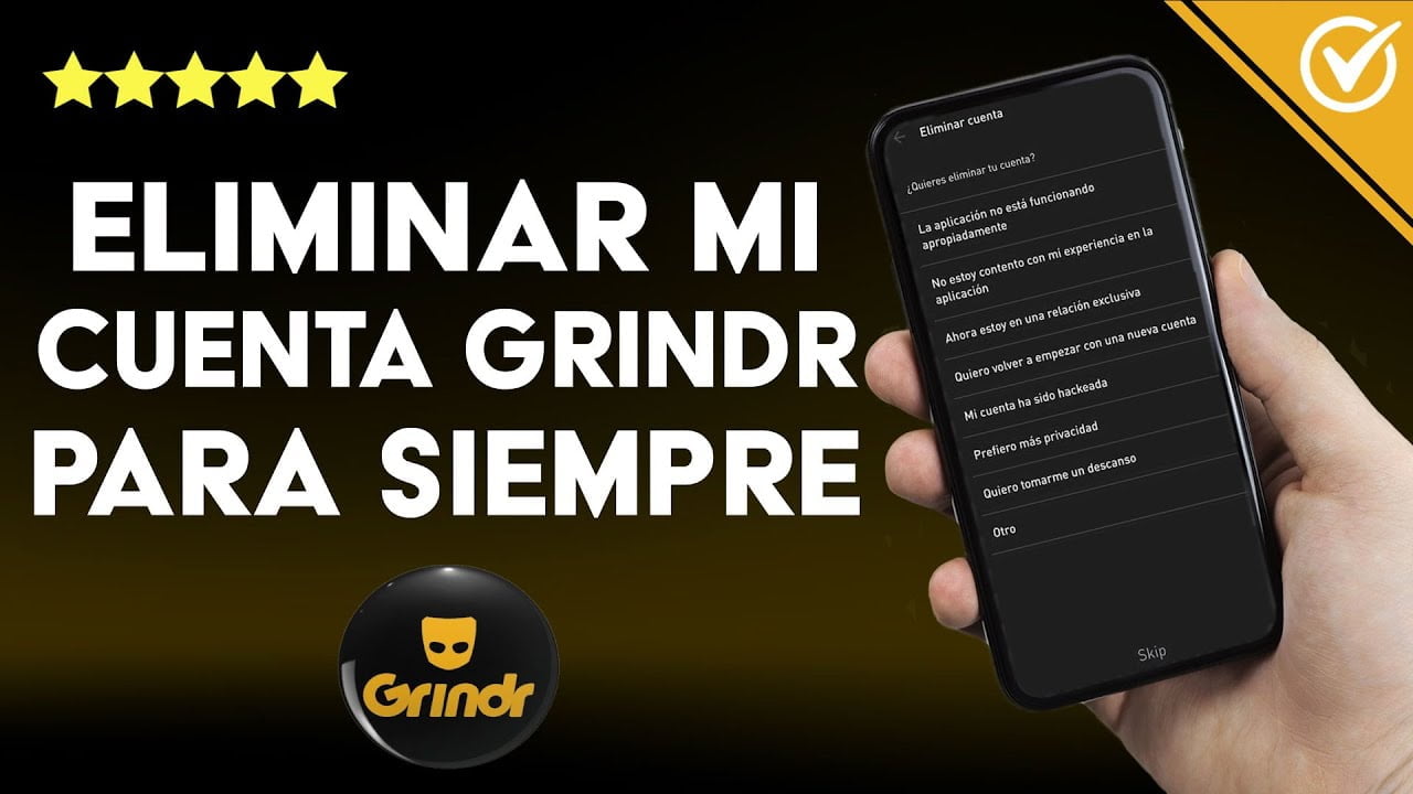 Pasos para eliminar tu cuenta de Grindr definitivamente