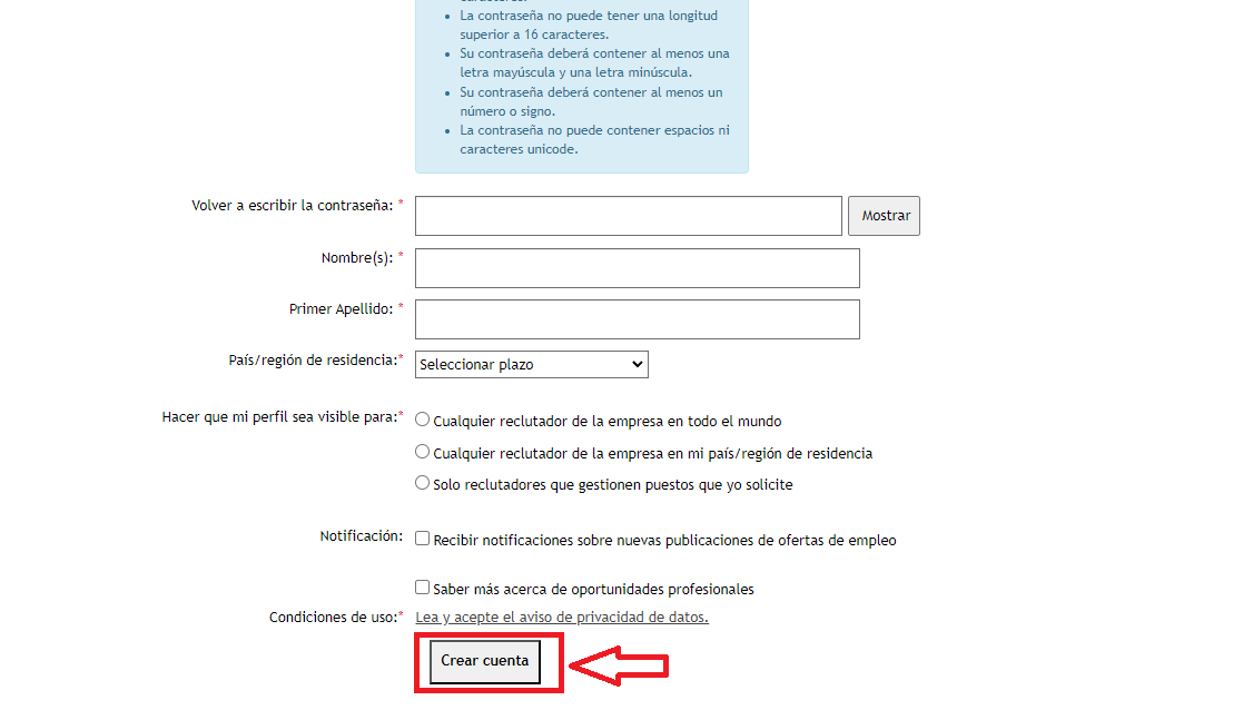 Completa el formulario