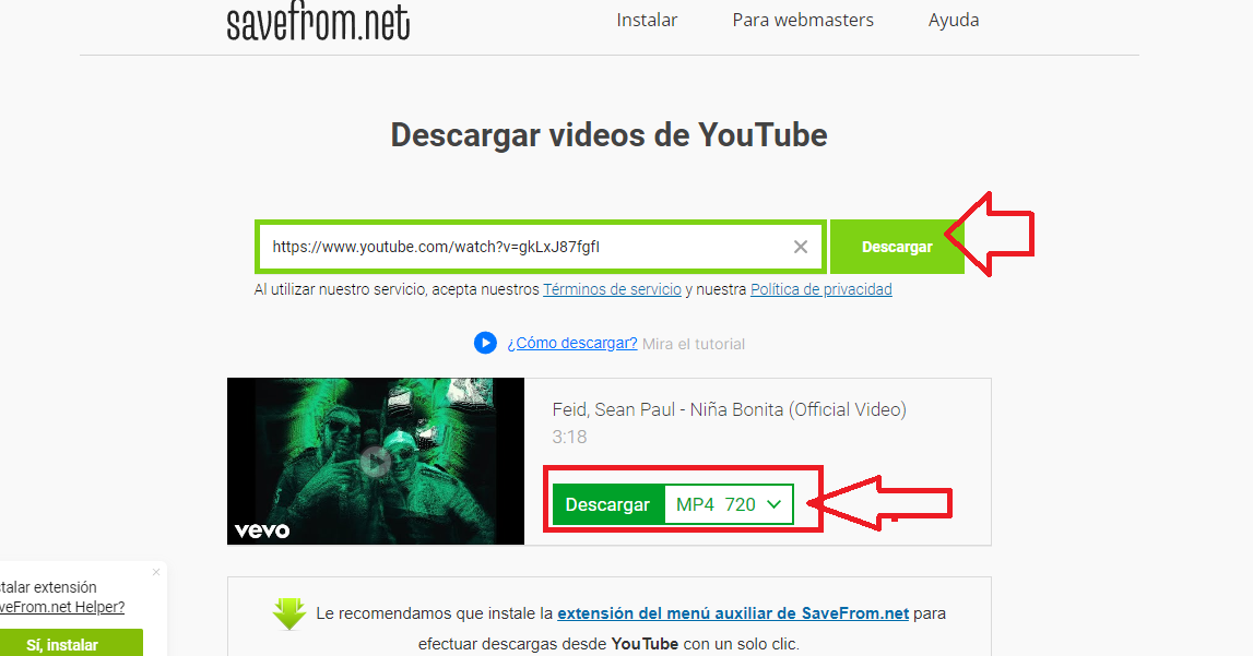 Descargar el vídeo