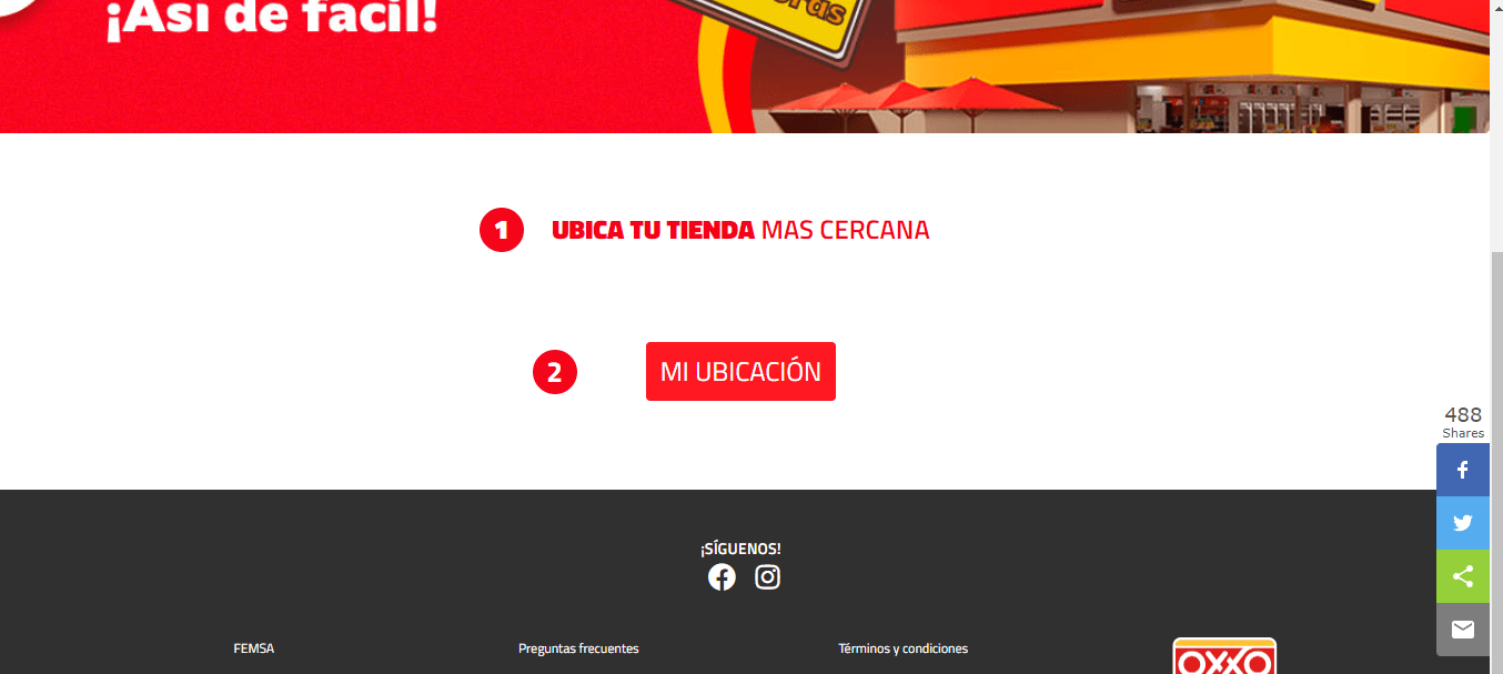 Dirígete a la tienda OXXO de tu elección