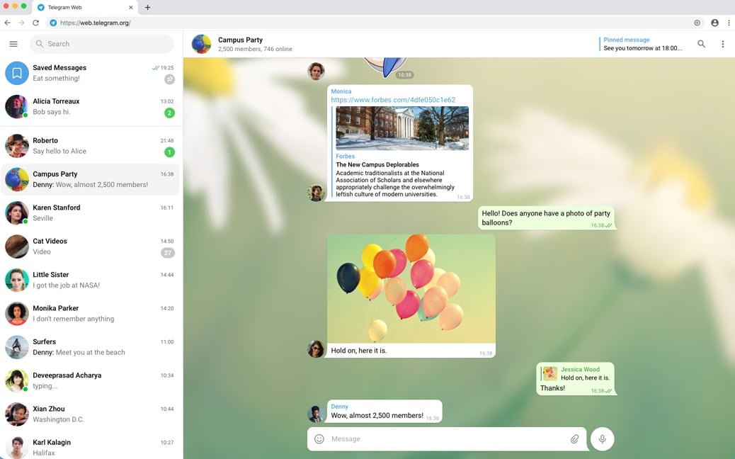 Empieza a usar Telegram Web desde ya Empieza a usar Telegram Web desde ya