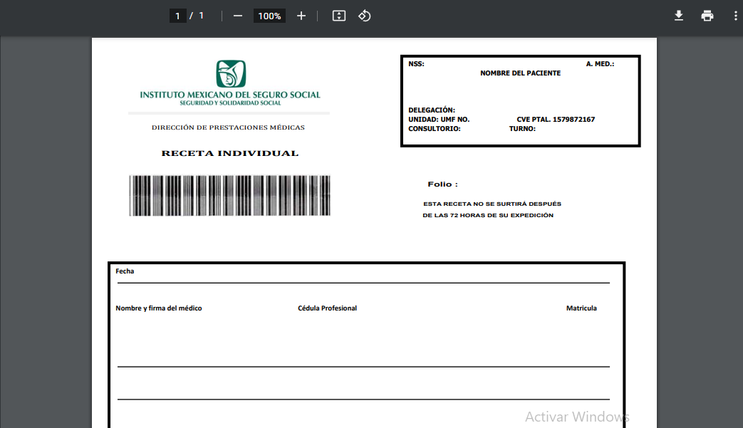 ¿De verdad son útiles las recetas del IMSS?