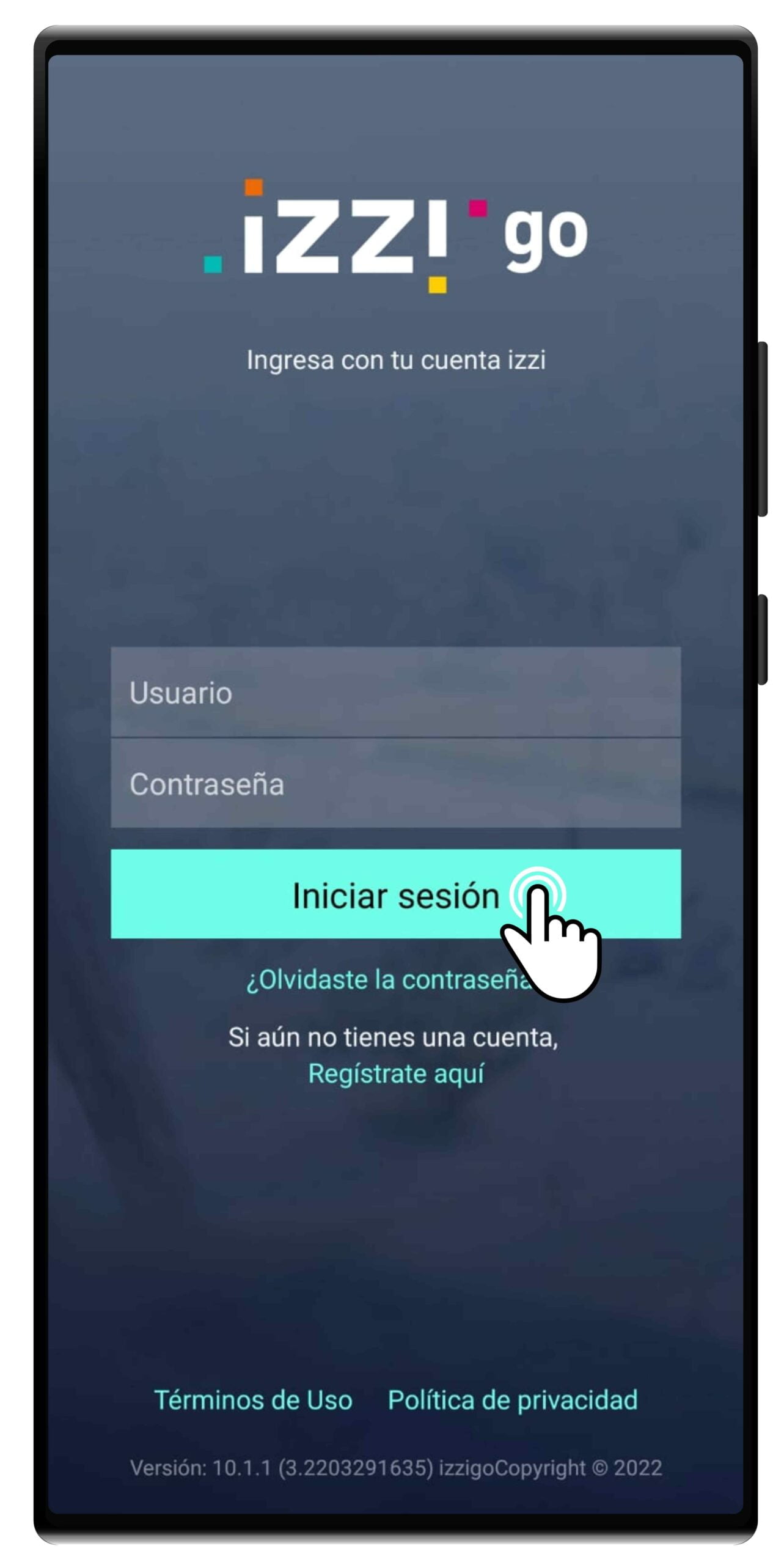 Cómo iniciar sesión en Izzi Go desde la app móvil