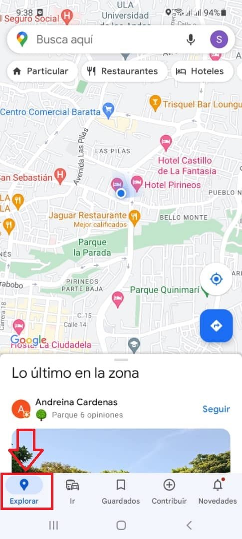 Toca en “Explorar”