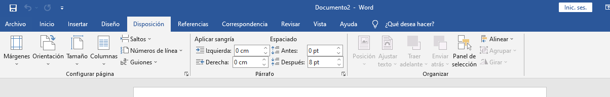 Disposición