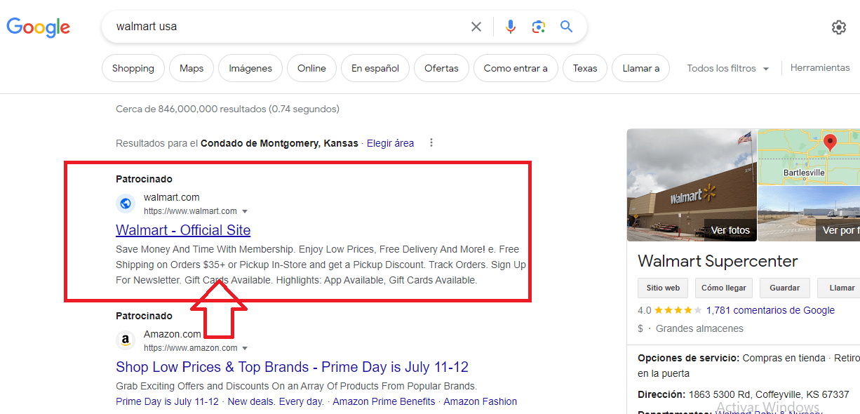 ¿Cómo puedo entrar en Walmart Estados Unidos desde México