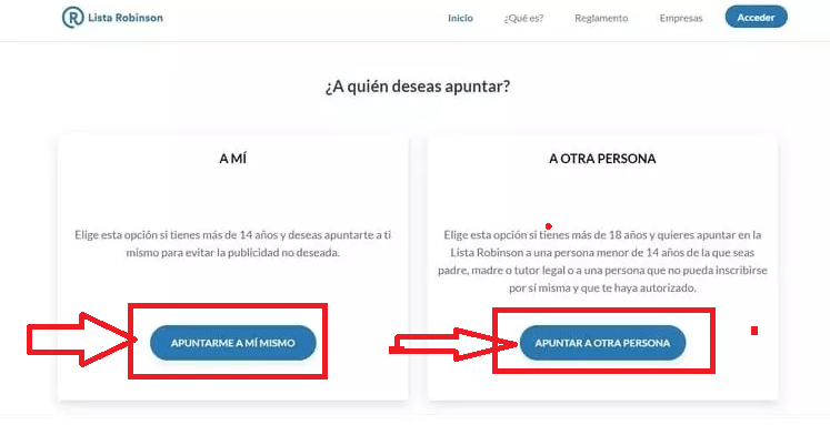 Selecciona la opción correspondiente